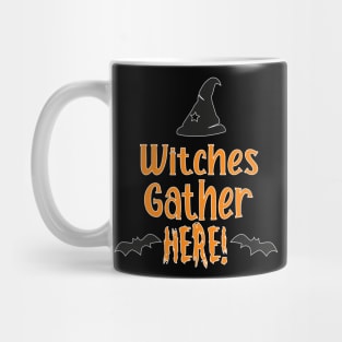 witches gather here halloween Mug